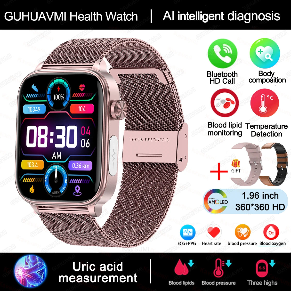 GUHUAVMI LADIES SMART WATCH