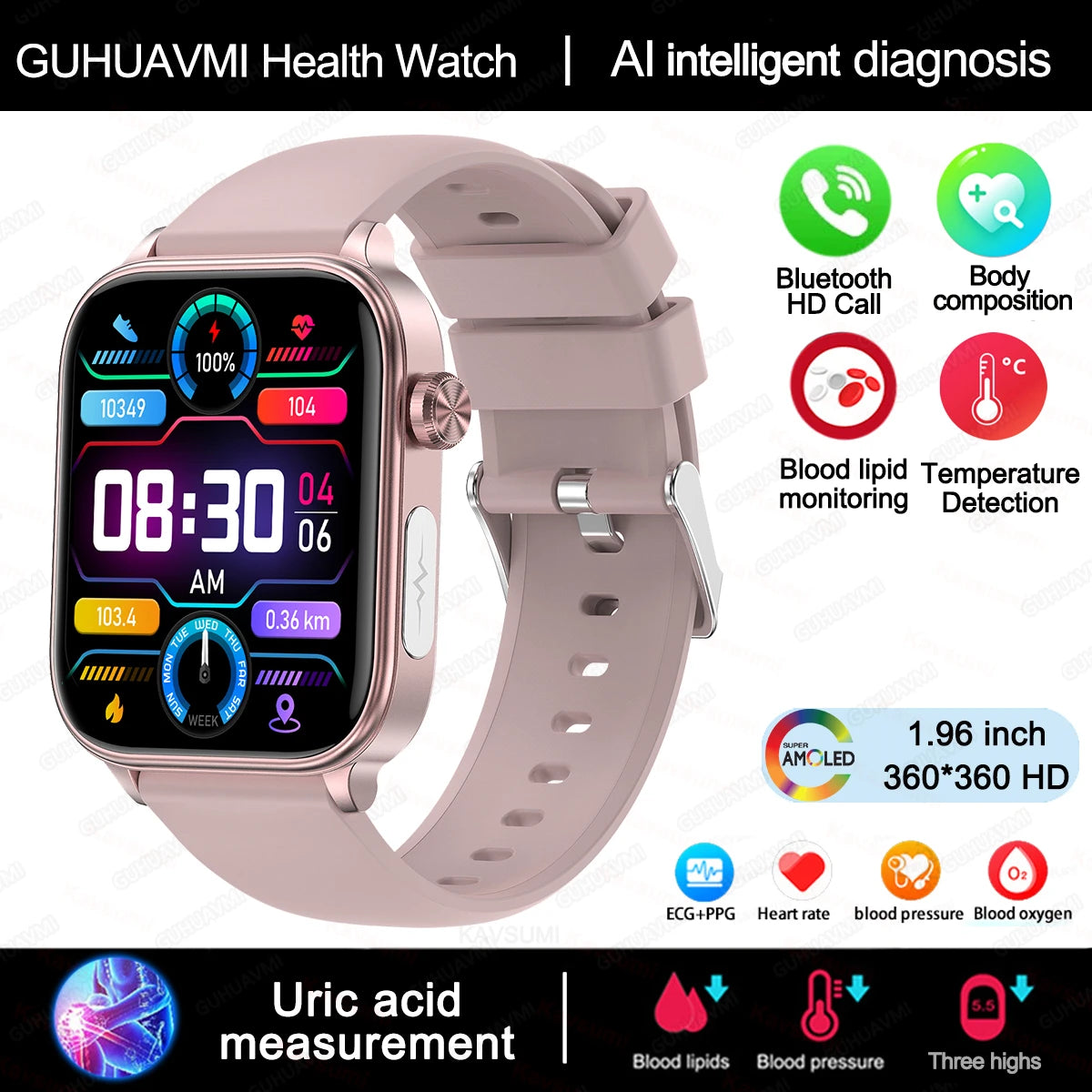 GUHUAVMI LADIES SMART WATCH