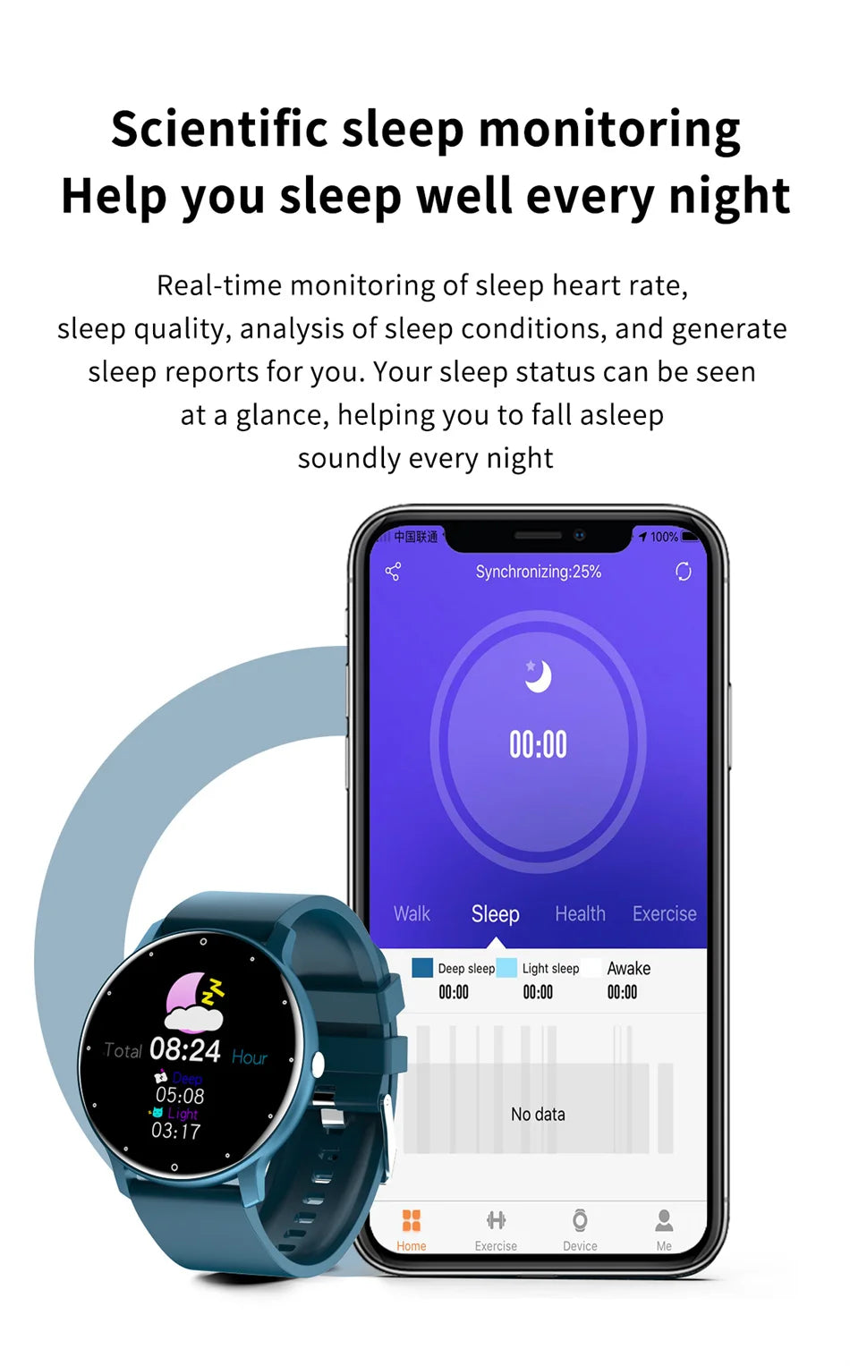 Smart Sports Fitness Watch