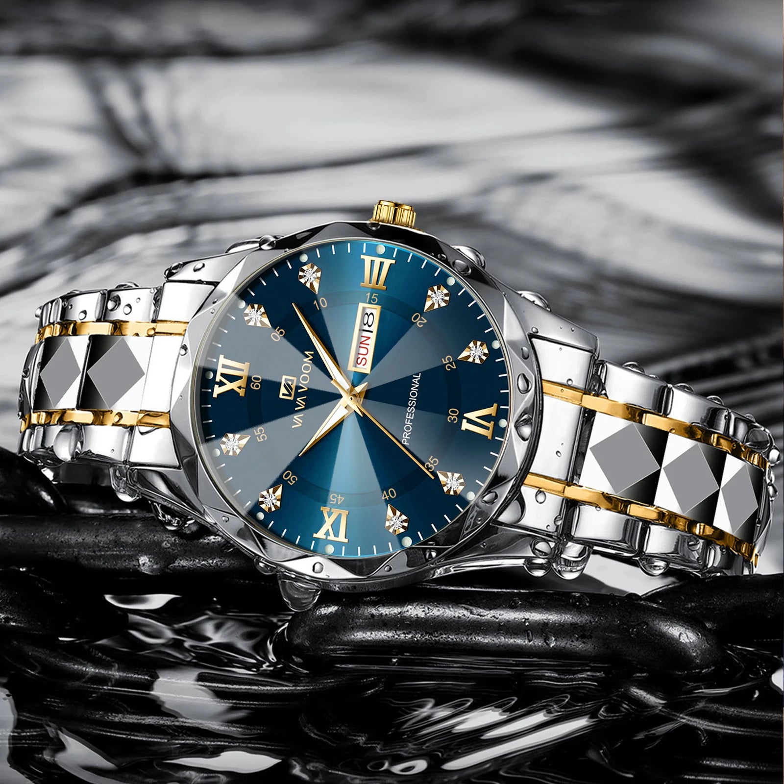 Elegant Stainless Steel Wristwatch