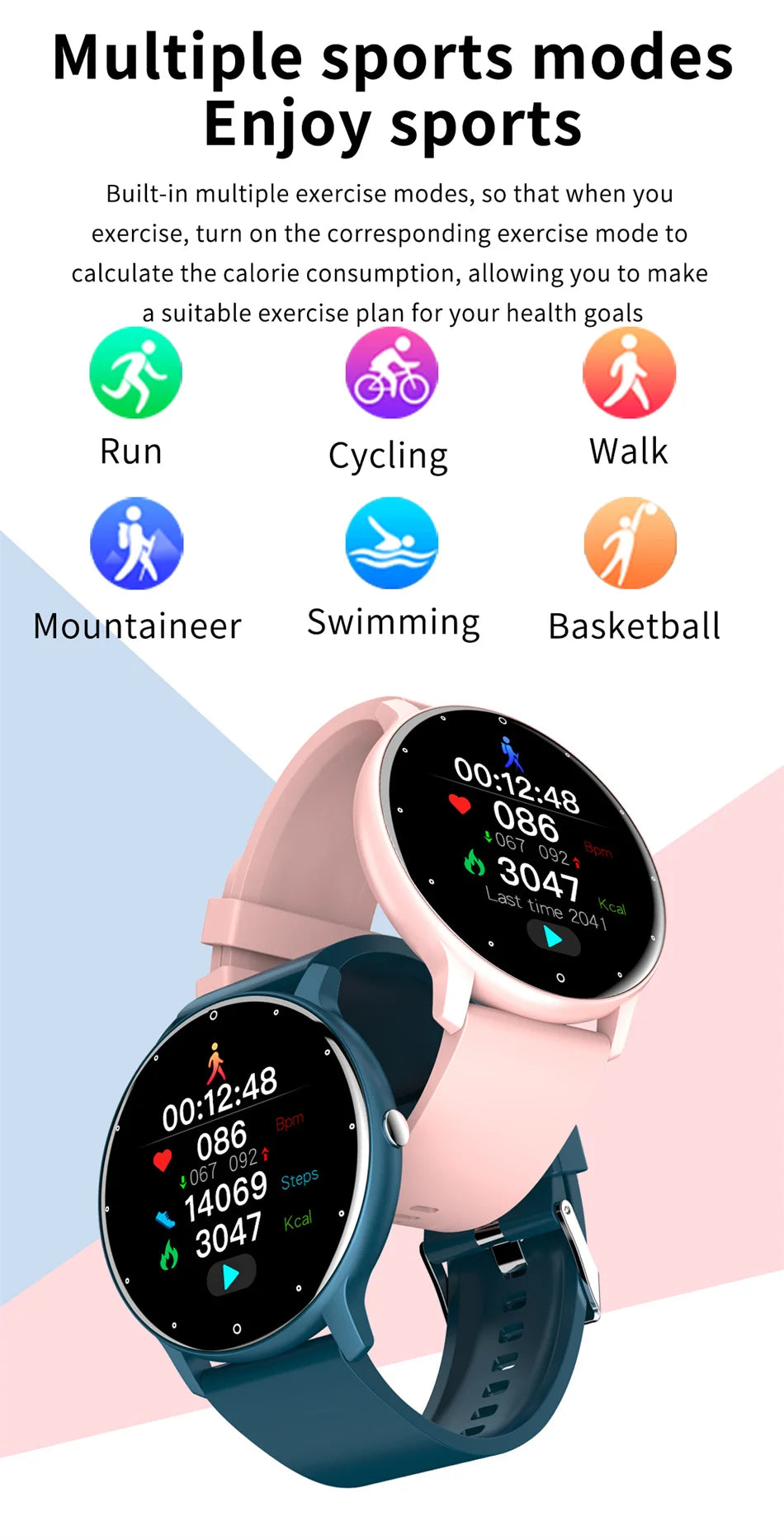 Ultra-Light Smart Watch – Style, Fitness & Connectivity in One