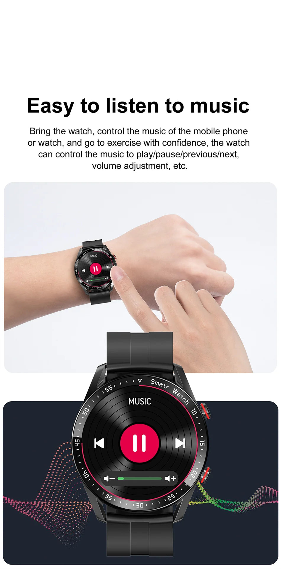 ECG+PPG Bluetooth Call Smart Watch for Men