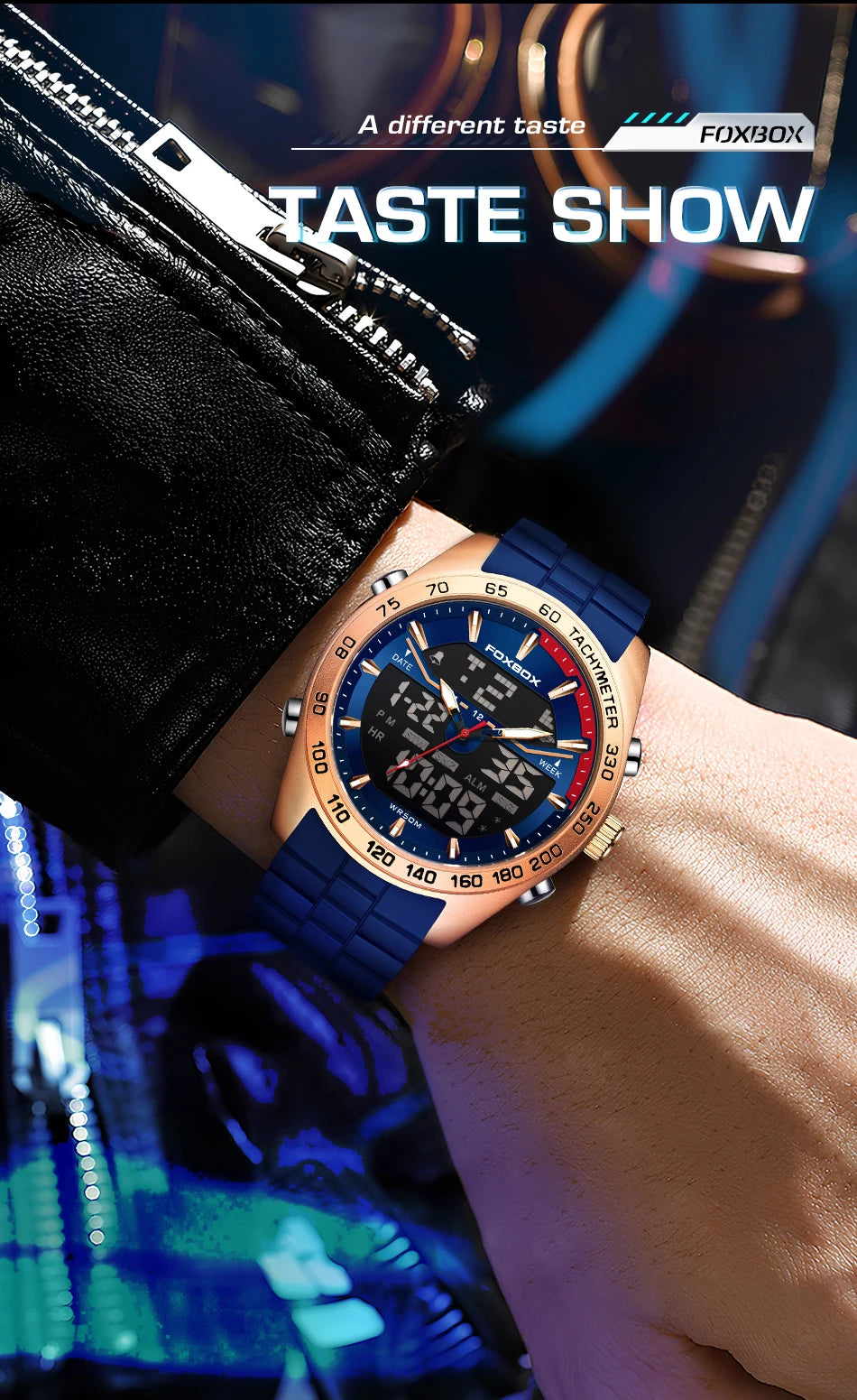 FOXBOX Fashion Military Watch