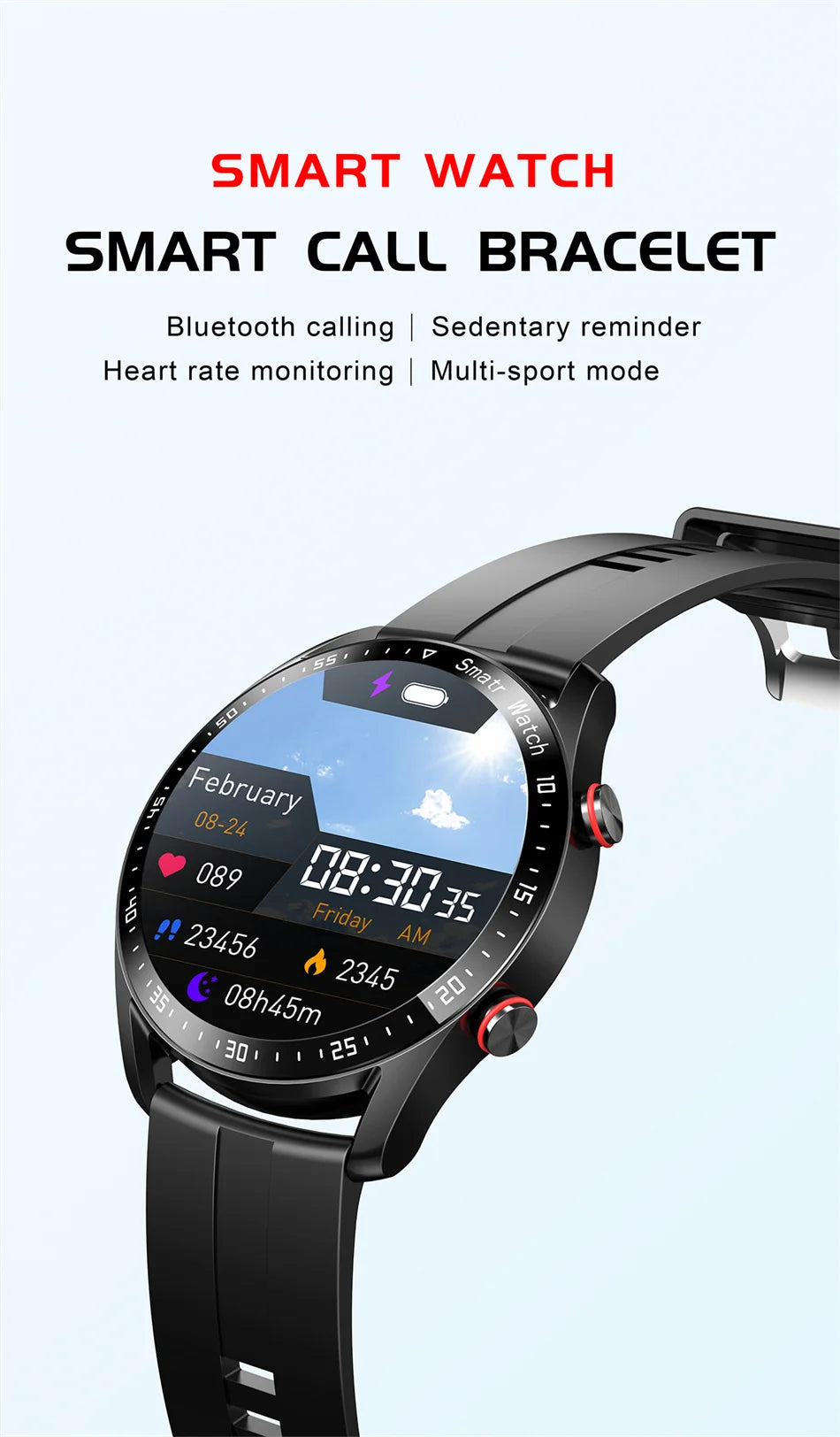 ECG+PPG Bluetooth Call Smart Watch for Men
