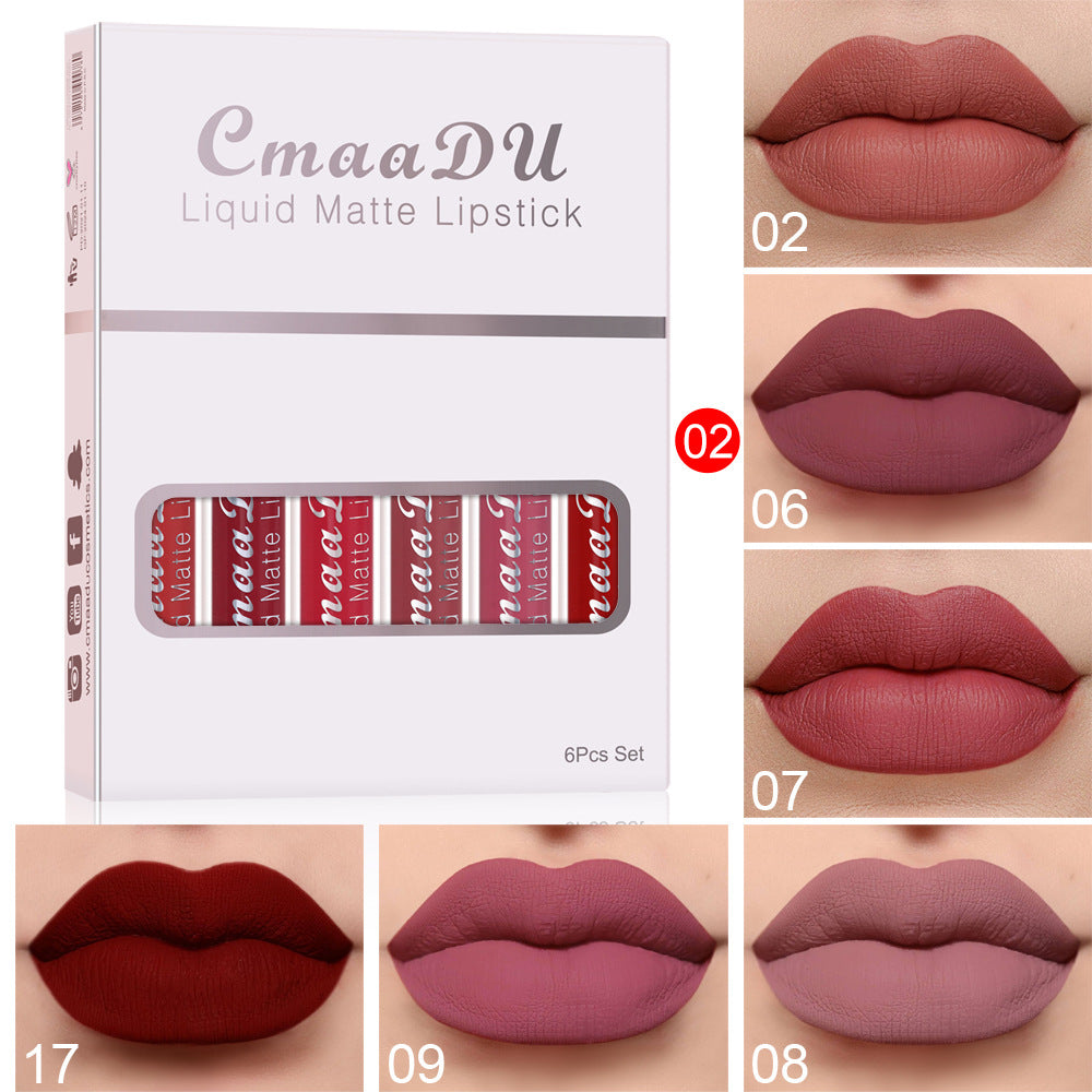 Indulge in the opulence of this transformative lipstick experience, where each shade is carefully curated to complement your mood and style. The innovative matte formula glides effortlessly, delivering not just a velvety finish but a promise of enduring allure. Waterproof and smudge-proof, these lipsticks are designed to stand up to the demands of your dynamic lifestyle, ensuring your lips remain flawlessly vibrant and ready for any occasion.