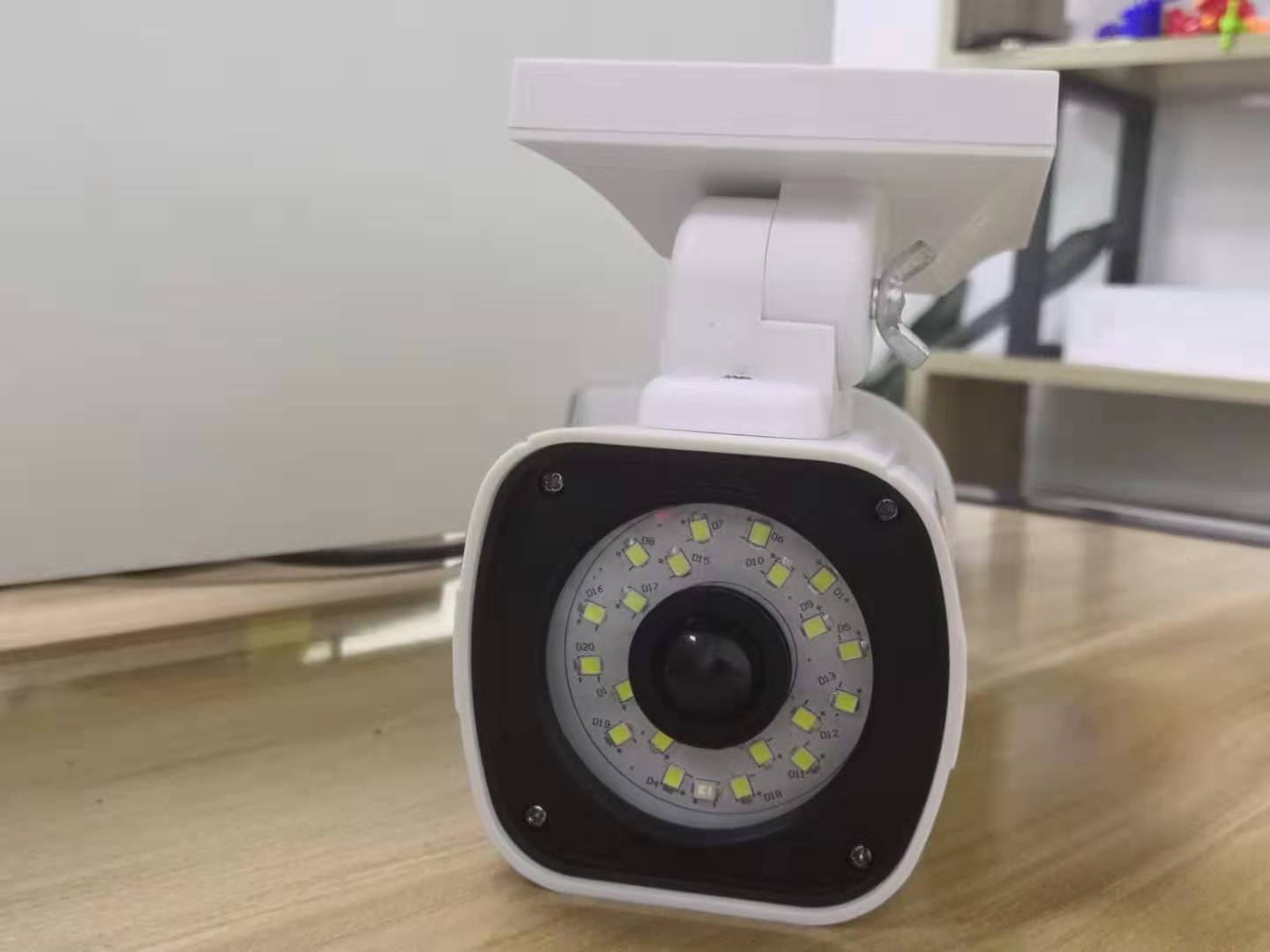 Solar-Powered Security Light with Simulated Camera