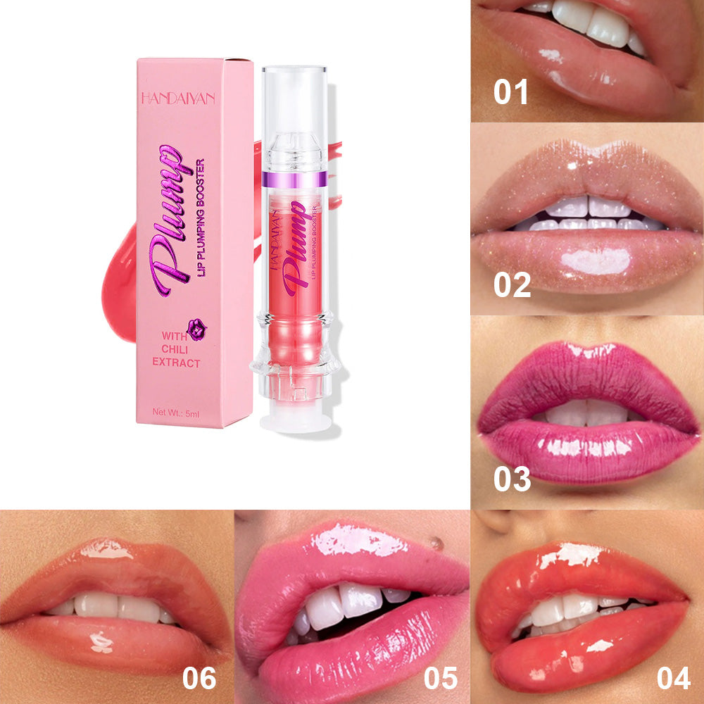 Experience plump, smooth perfection with our New Tube Lip Plumping Lipgloss. A moisturizing sensation that stays on, delivering irresistibly soft and full lips. The perfect gift for any occasion!