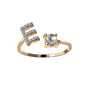 Adjustable Intial Letter Ring