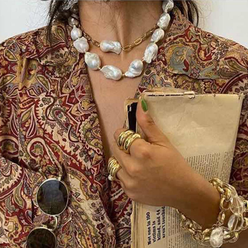 Irregular Style Pearl Necklace
