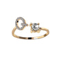 Adjustable Intial Letter Ring