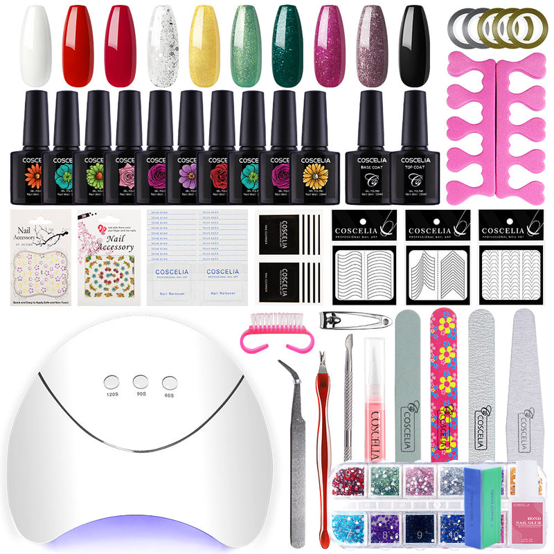 Complete Nail Decorations and Manicure Kit for Professional and Personal Use