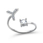 Adjustable Intial Letter Ring