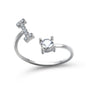Adjustable Intial Letter Ring