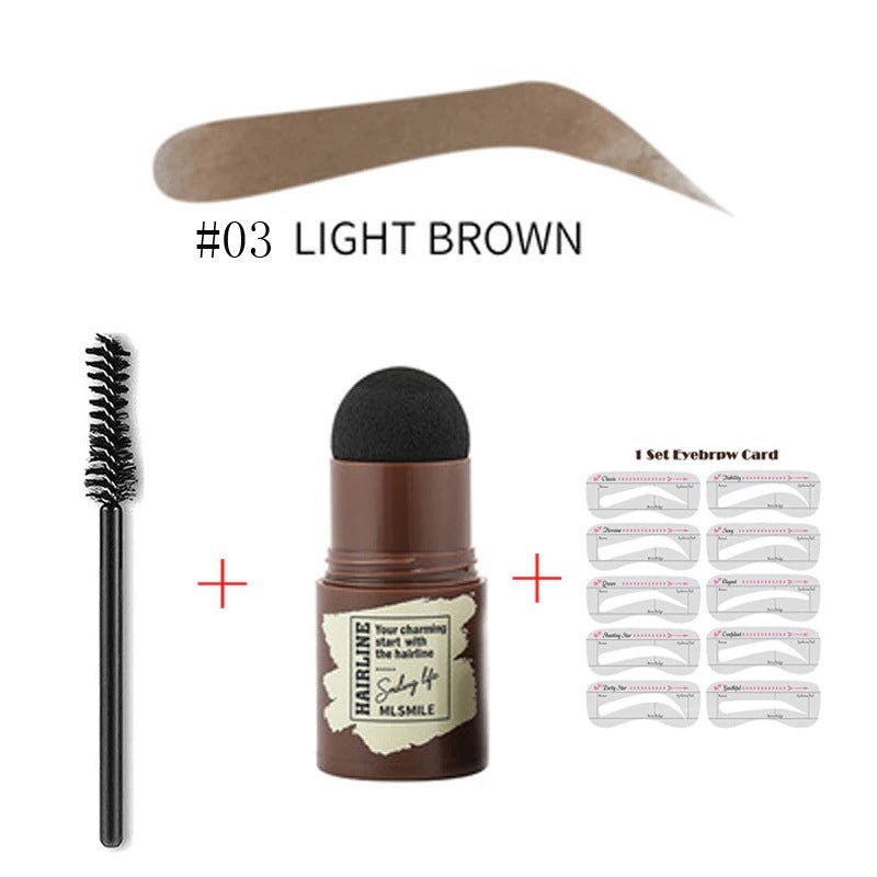 It is easier to create buildable and natural arches when using pomade textures. And the mushroom head sponge could effectively absorb the pomade and apply it evenly to your brows.
