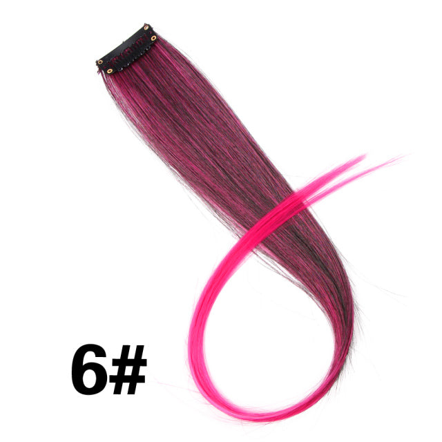 Coloured Clip in Hair Extension